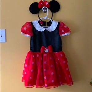 EUC Disney Minnie Mouse Costume w/ Ears!